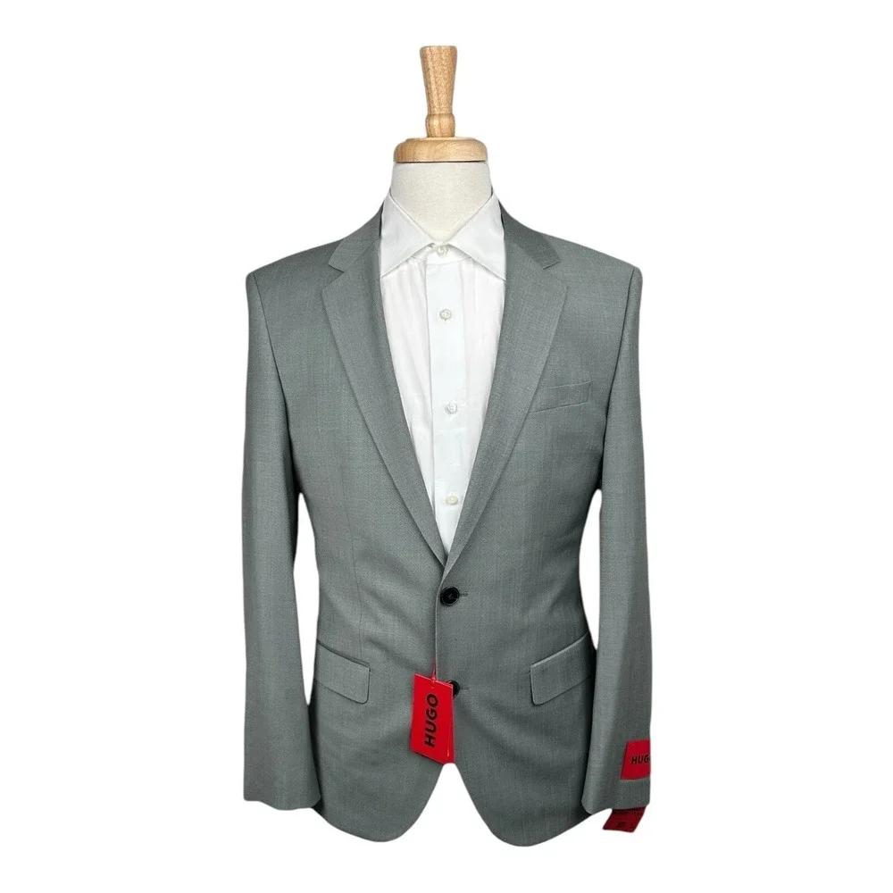 Hugo Boss Current Gray Henry232X Performance Super Flex Sportcoat Size 40R NWT